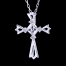 Tokyo, Japan, 10K white gold cross necklace eternal