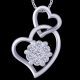 Twin Hearts Diamond Necklace